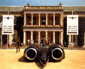 ThrustSSC in front of Goodwood House