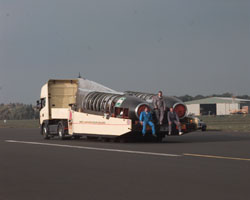 ThrustSSC is returned to Q Shed