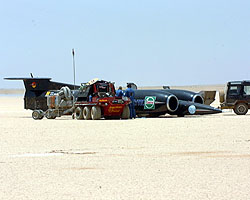 Ready for an engine start on the Jafr Desert