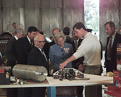 Andy Green shows the instrument panel