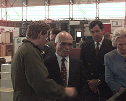 Leigh Remfry and King Hussein discuss operations