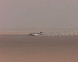 ThrustSSC at 325mph on Run 17