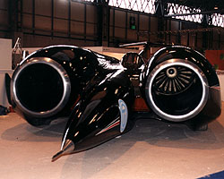 ThrustSSC on arrival at the NEC