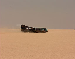 ThrustSSC pulls away from the start