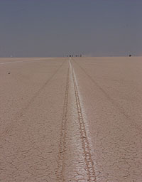 ThrustSSC's desert tracks