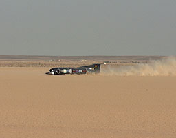 ThrustSSC at 300mph on Run 29