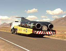 ThrustSSC en-route to Gerlach