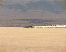 ThrustSSC on the day's second run