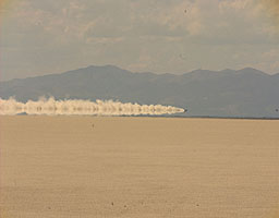 ThrustSSC on the day's third run