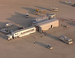 Spirit of America is loaded into its transporter