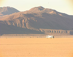 The USAC Timekeepers RV on the Black Rock Desert