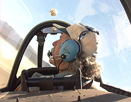 John Batto in his beautiful Trojan over the Black Rock Desert