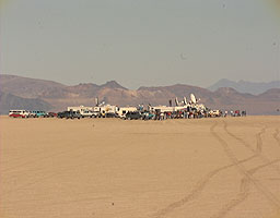 The crowded Press Area