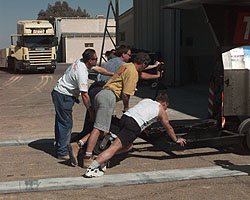 Pushing ThrustSSC back in