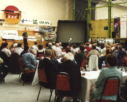 Robin Richardson tells the Gold members about the day ahead