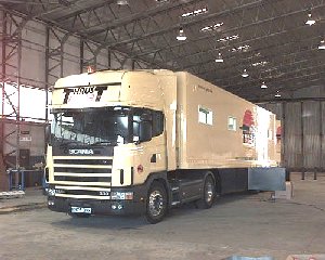 Scania and Trailer in Q Shed