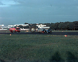 ThrustSSC on the runway at Farnborough